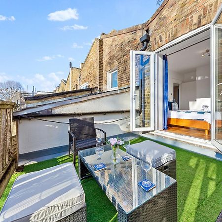 Balcony Blue Theme 1 Bedroom Central London Luxury Flat Near Hyde Park! Accommodates Up To 6! Double Sofa Bed And Next To Station! Dış mekan fotoğraf
